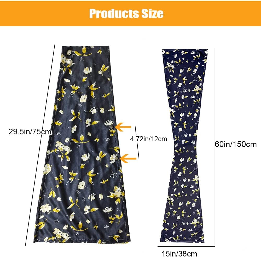 VOPHIA 2 Pack Adult Bib Dining Scarf for Women Microsuede Washable Reusable Food Clothing Protectors Dining Mouth Towel Scarf