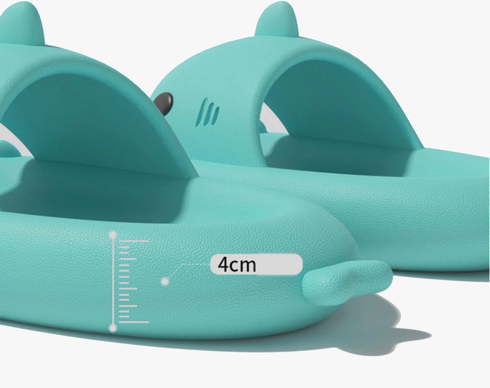 Pantuflas de Tiburón para Niñas Niños Zapatillas de Estar por casa de Baño Zapatos de Ducha Playa y Piscina Shark Slides Slippers Verano