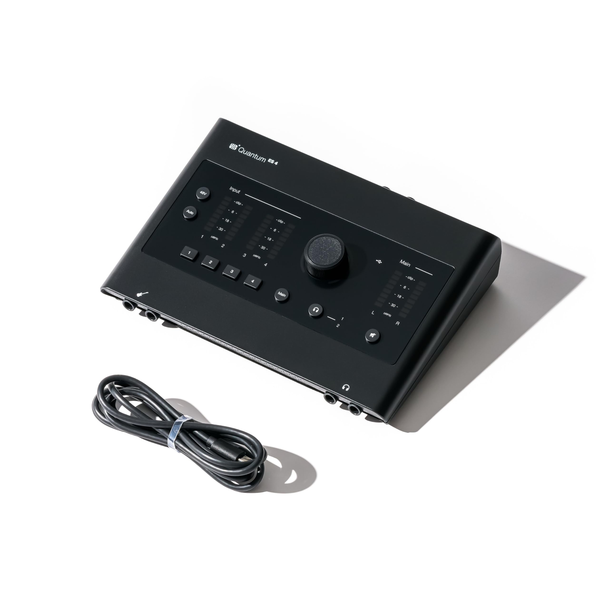 PreSonus Quantum ES 4 – Interfaccia Audio USB-C, Registrazione, Studio, DAW, Qualità Sonora Professionale, Senza Latenza, Compatta, Ideale per Produzione Musicale e Streaming (2x2, 24-bit / 192 kHz)