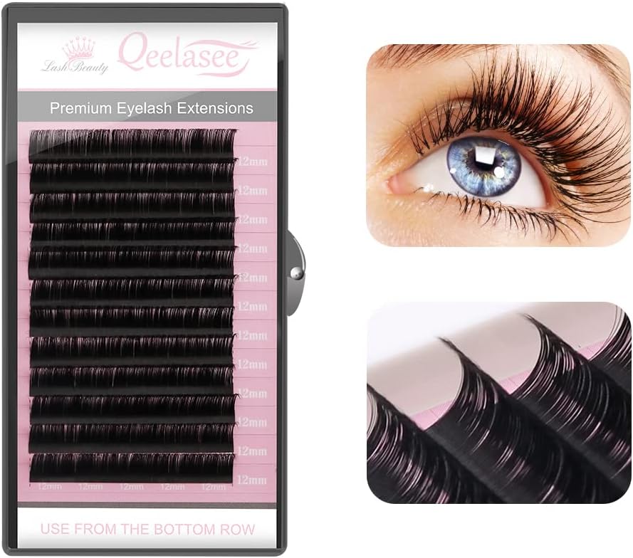 Faux Mink Silk Eyelash Extensions 0.03mm CC Curl 8-15mm Mixed Length Semi-Permanent Individual Lashes Extension Professional Salon Use