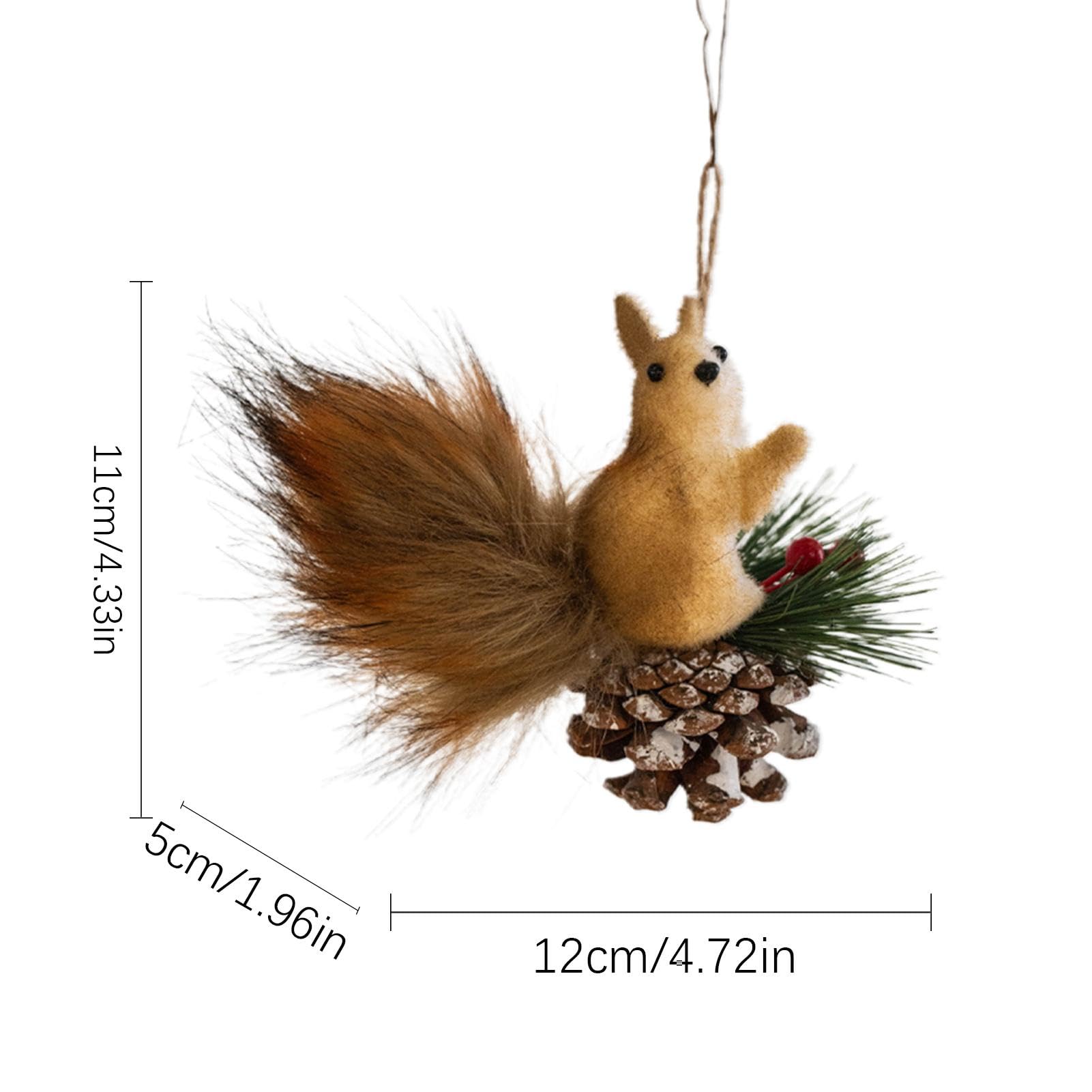 Amazon.co.jp: リスの置物オーナメント、フェイクリスのクリスマス