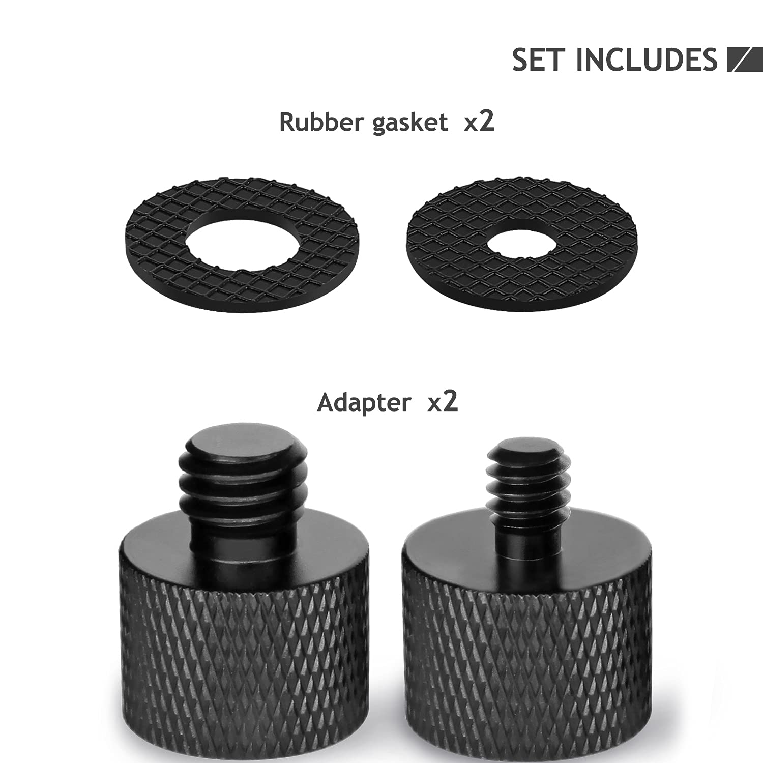 Microphone Thread Adapter Set 5/8 In Female To 3/8 In Male And 3/8 In Female To 5/8 In Male Screw Adapters From Vacuum Tubes - Price 10.73 - Foto 5