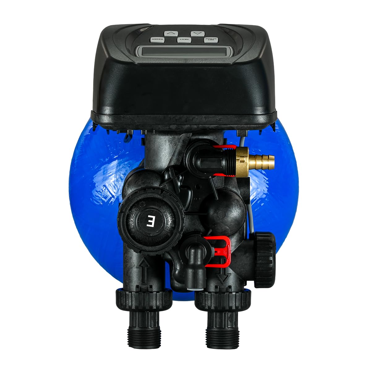 IWSC 1000 - Ablandador de agua para 3 – 4 personas, multifamiliar, depósito de sal separado para largos intervalos de recarga, incluye kit de conexión