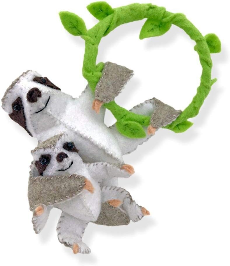 Heidi Boyd | Sloth Mama and Baby | Whimsy Kits | Enjoy Creating This Cute Slow Sloth Family with This All Inclusive Felt Craft Sewing Kit Age 13+