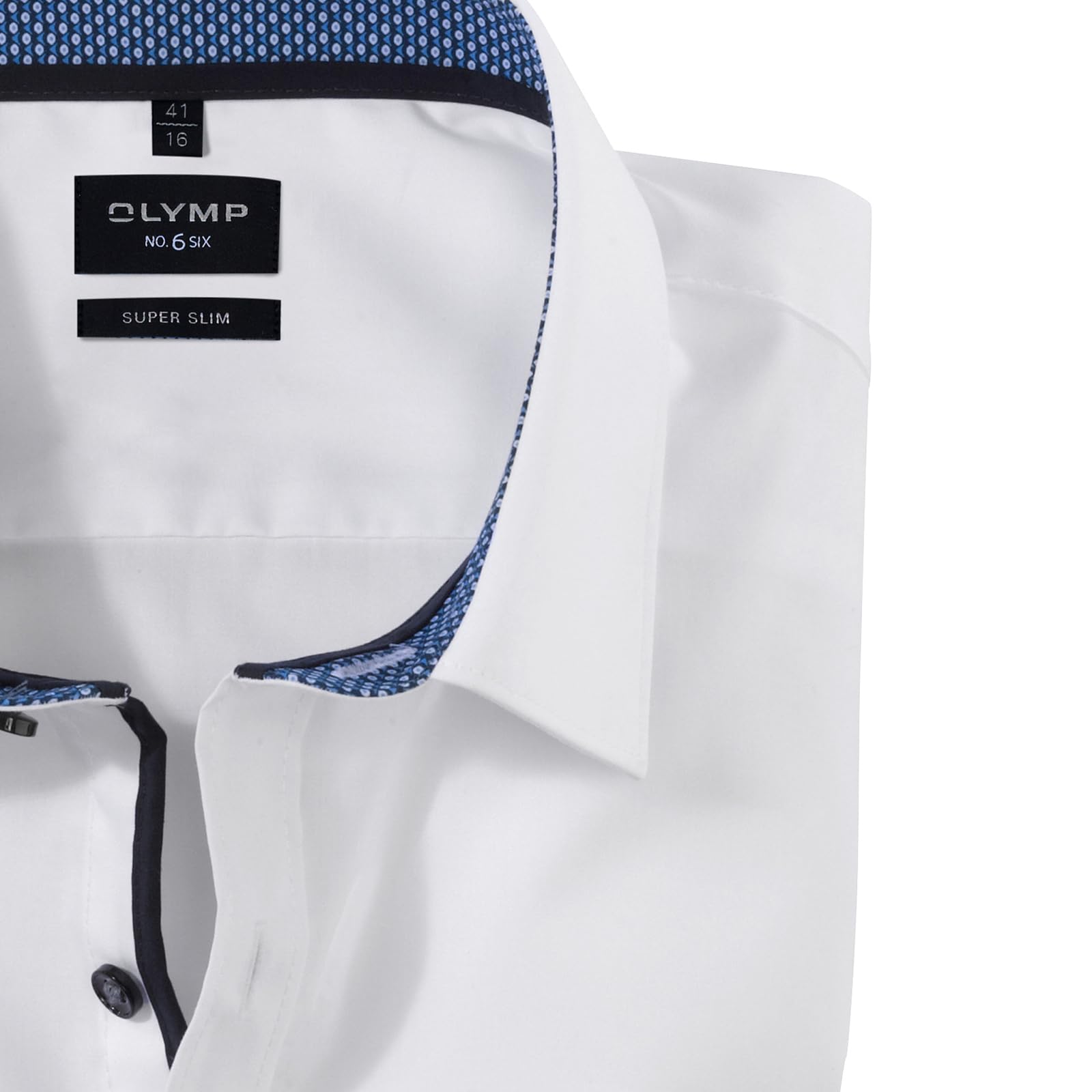 OLYMP Herren Businesshemd Langarm No.Six,Einfarbig,super Slim,Urban Kent