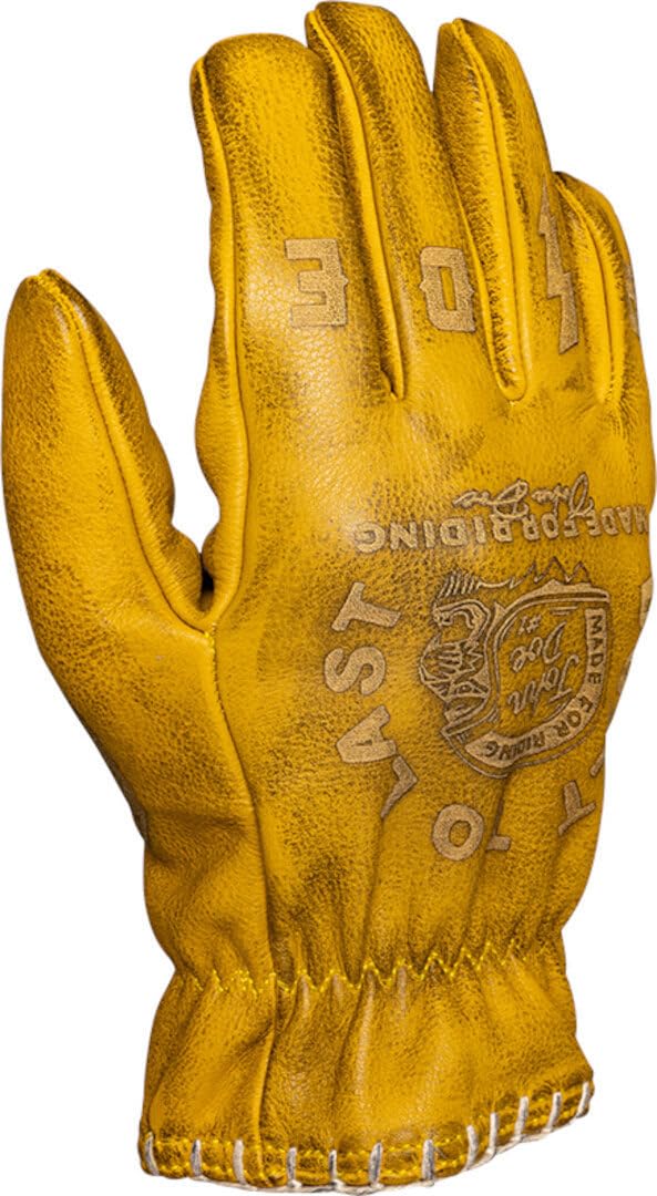 John Doe - Guanti da moto Coyote giallo/grigio M | Compatibile con touch screen