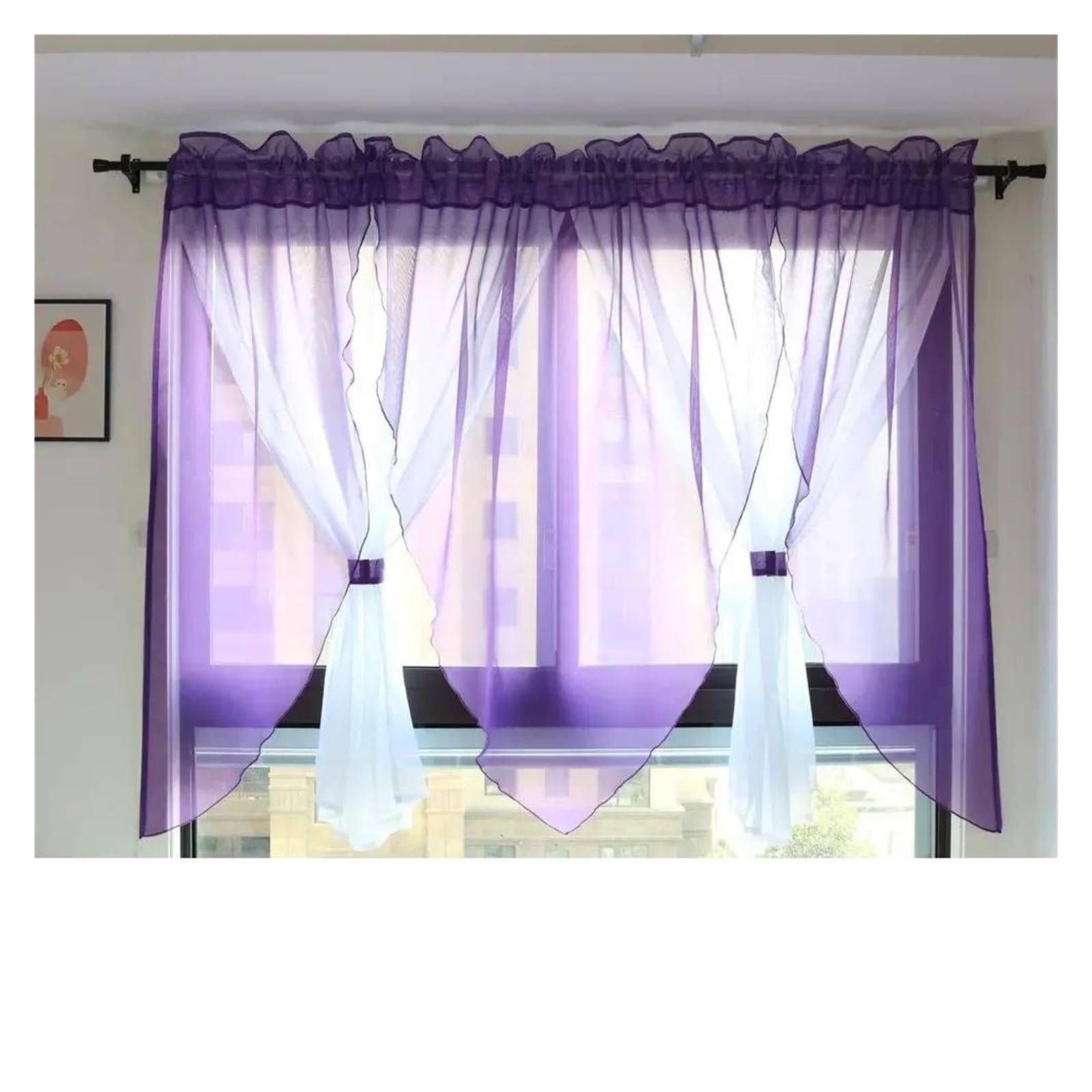 Rideau de Chambre à Coucher Balcon Salon Voile Solide