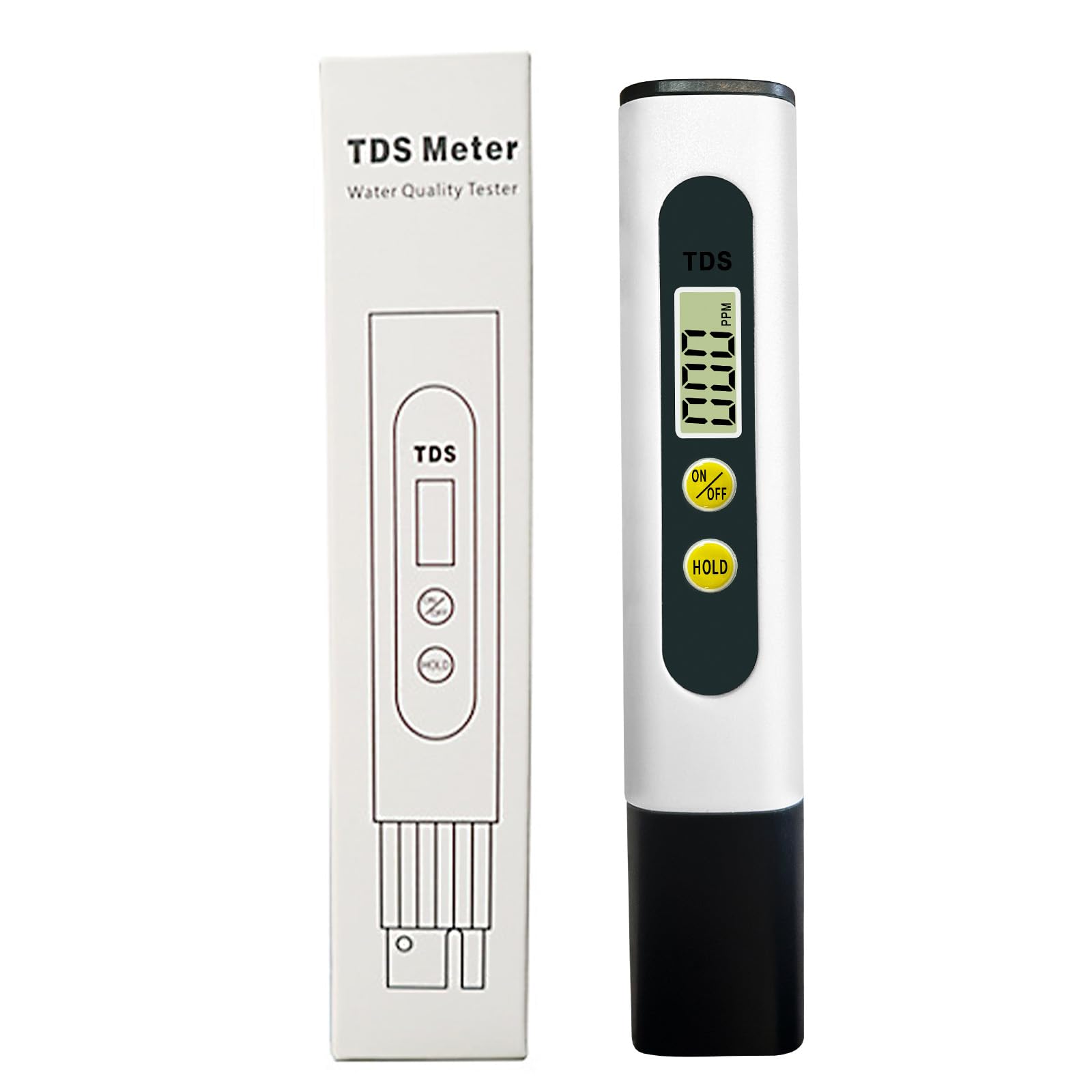 PureCheck TDS Meter Digital Water Tester | 0-9990 ppm | Drinking Water Quality Tester | LCD Display | Automatic Temperature Compensation | RO, Aquarium, Pool, Hydroponics Testing-image-42