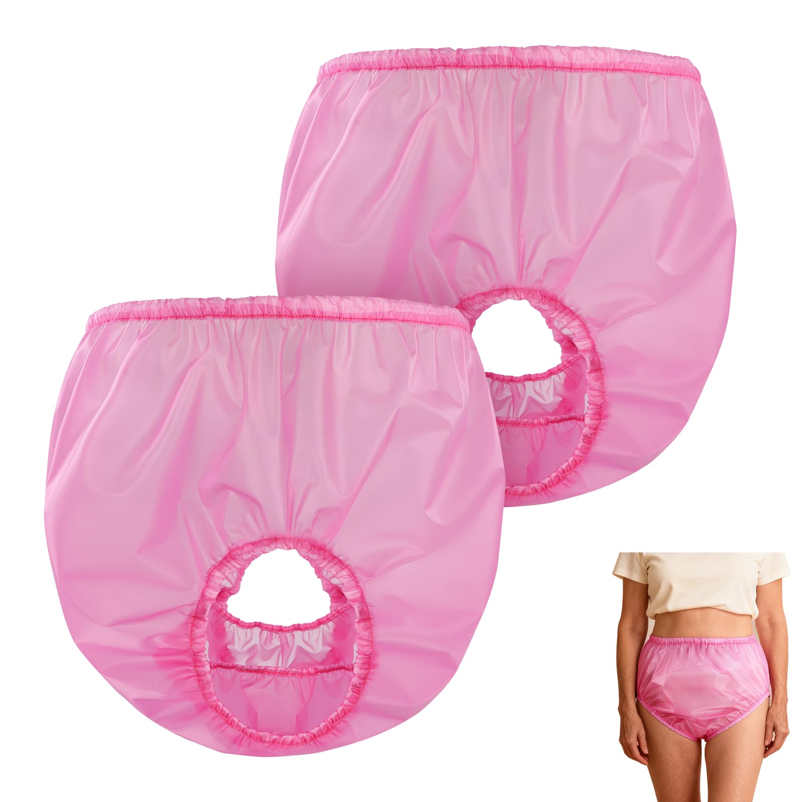 Photo 1 of Florith Adult Incontinence Pants - Pink, L
