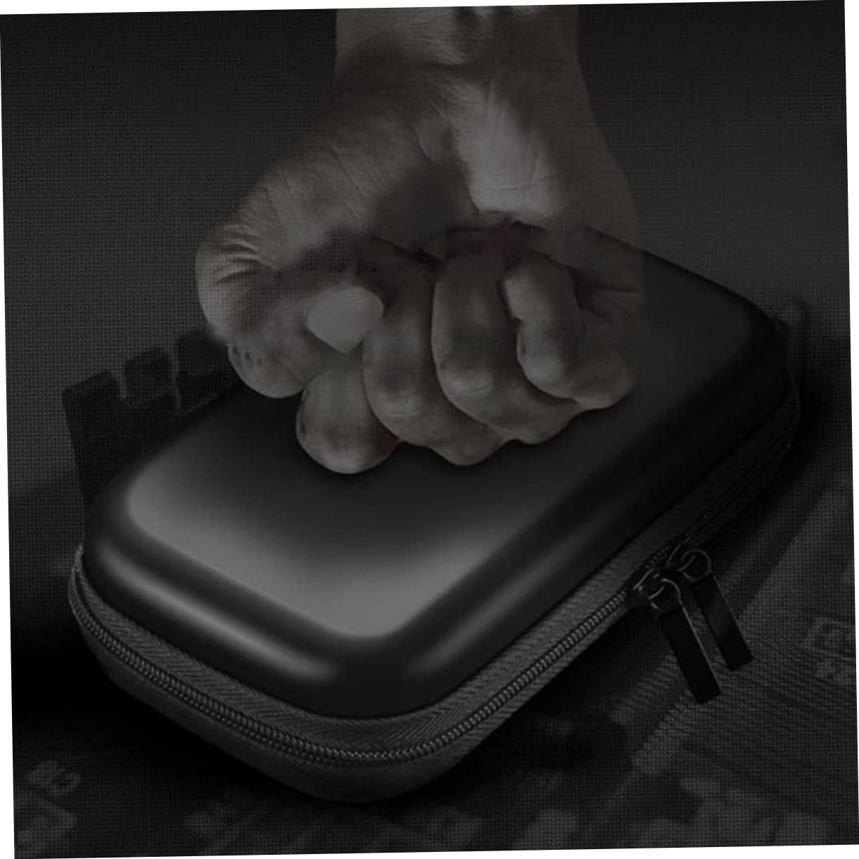 TEHAUX 2Pcs Shockproof Eva Digital Accessories Pouch Electronics Storage Bag for Mobile Hard Disk Charger Data Cables and Memory Cards