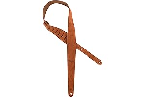 Taylor Taylor Embroidered Suede 2.5" Embroidered Leather Suede 2.5" Guitar Strap - Honey