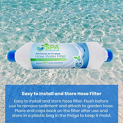 Image of All Purpose Hose Water Filter for Pools, Spas, and RVs | Pack of 3 High Performance Water Filtration System | Filters Up to 40,000 Gallons for Clean and Safe Water Use