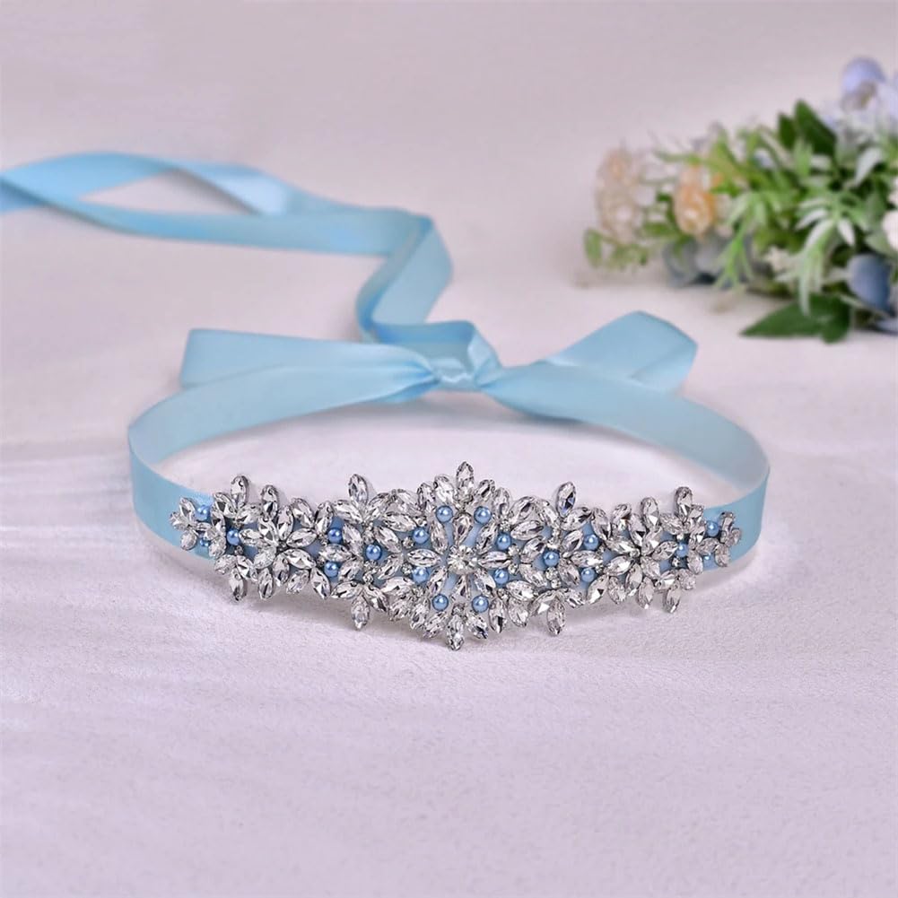 Cinturón de boda para decoración de novia, diamantes de imitación cosidos a mano, para fiestas, banquetes, vestidos, accesorios