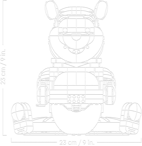 LEGO ǀ Disney Winnie l’Ourson - Set de Construction pour Adulte - Maquette avec Pot de Miel - Décoration - Minifigurine Collector & Figurine de Bourriquet - Idée Cadeau DIY pour Fans 43300 - 9