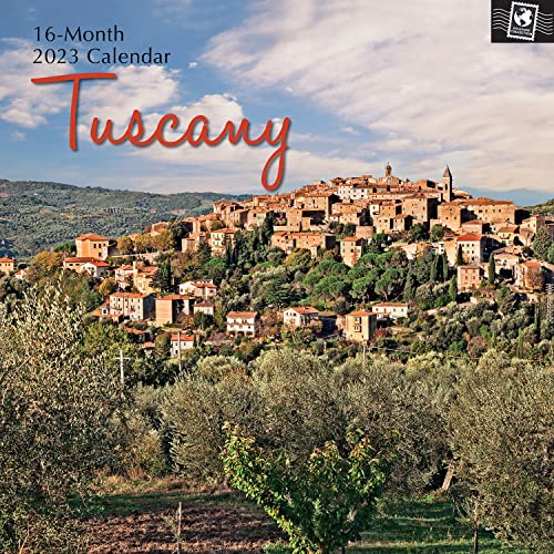 The Gifted Stationery Monatskalender 2023 - Toskana 30,5 x 30,5 cm 16 Monate Kalenderplaner für Familienhaus und Büro mit Platz für Geburtstage und Notizen Cover
