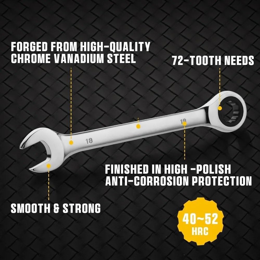 Amazon | ソケットレンチセット ラチェットレンチセット、72 歯ロング