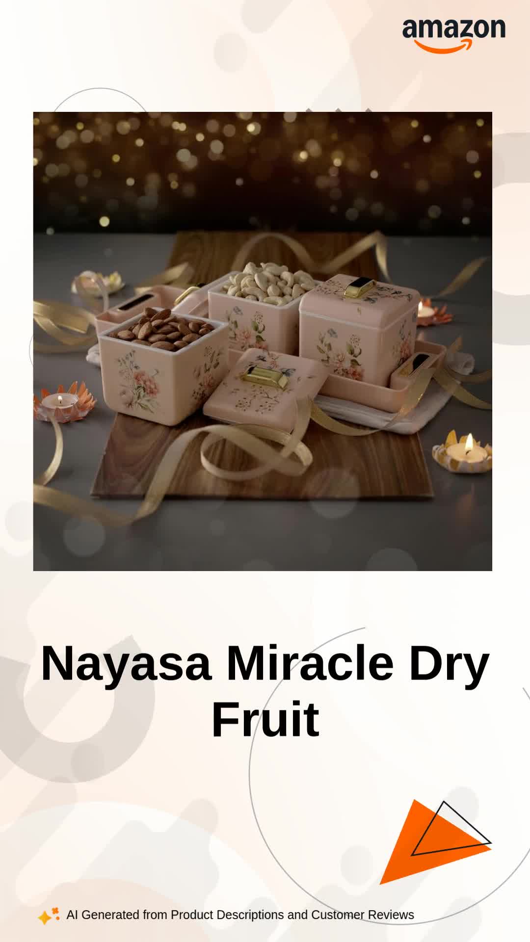 Buy Nayasa Miracle Dry Fruit, 3 pcs Container Serving Tray Set
