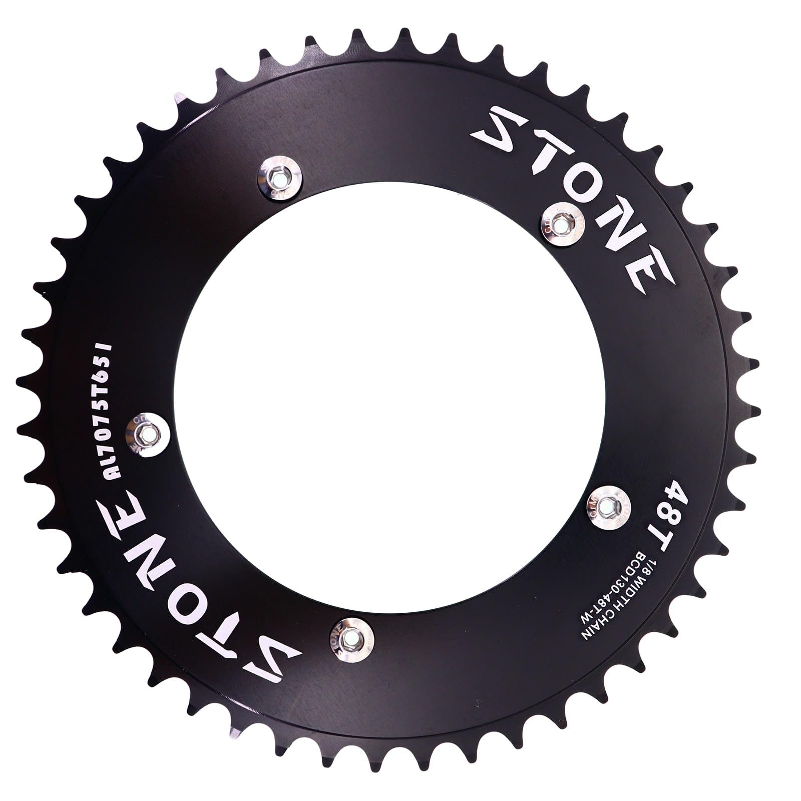 Platos para Bicicletas Plato 130 BCD piñón Fijo Bicicleta de Pista Fixie Redondo 42T 46T 48T 50T 52t 54 58t 60t Rueda Dentada 130bcd Plato Ovalado 32 MTB (Color : 50T)