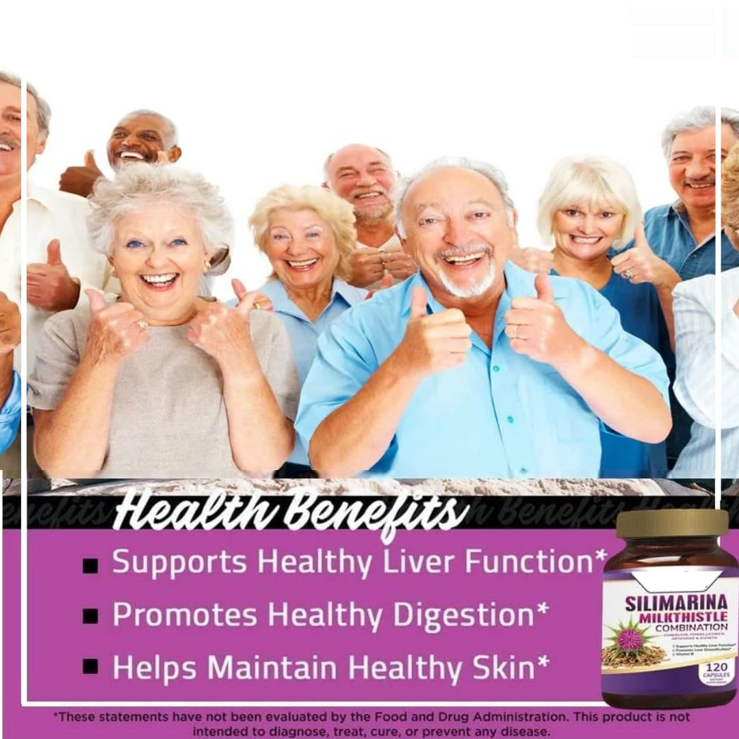 Suplemento Alimenticio con Silimarina, Cardo Mariano, Diente de León, Hinojo, Complejo B y Regaliz | 120 Cápsulas | Fórmula Herbal con Antioxidantes para el Bienestar Diario — Amazon image 5