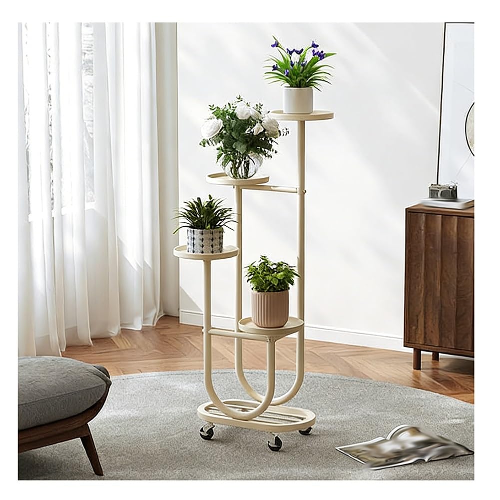 Support pour plantes d'intérieur et extérieur en métal robuste