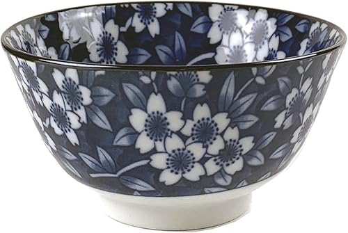 Miniatura 9 de JapanBargain 4688, juego de 5 cuencos de porcelana japonesa, cuencos de inspiración tradicional japonesa, hechos en Japón, 5-18 pulgadas de diámetro