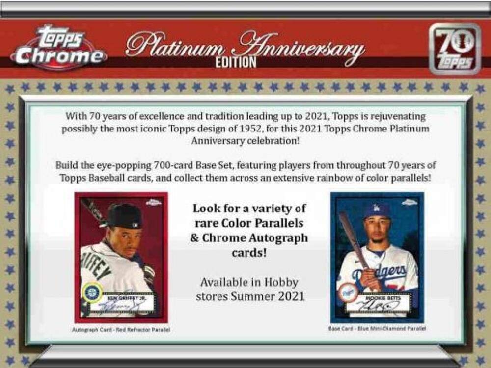 topps 2021 rare cards Amazon.com: 2021 Topps Chrome Platinum Baseball Anniversary Hobby Box (24  Packs/4 Cards: 1 Auto) : Everything Else