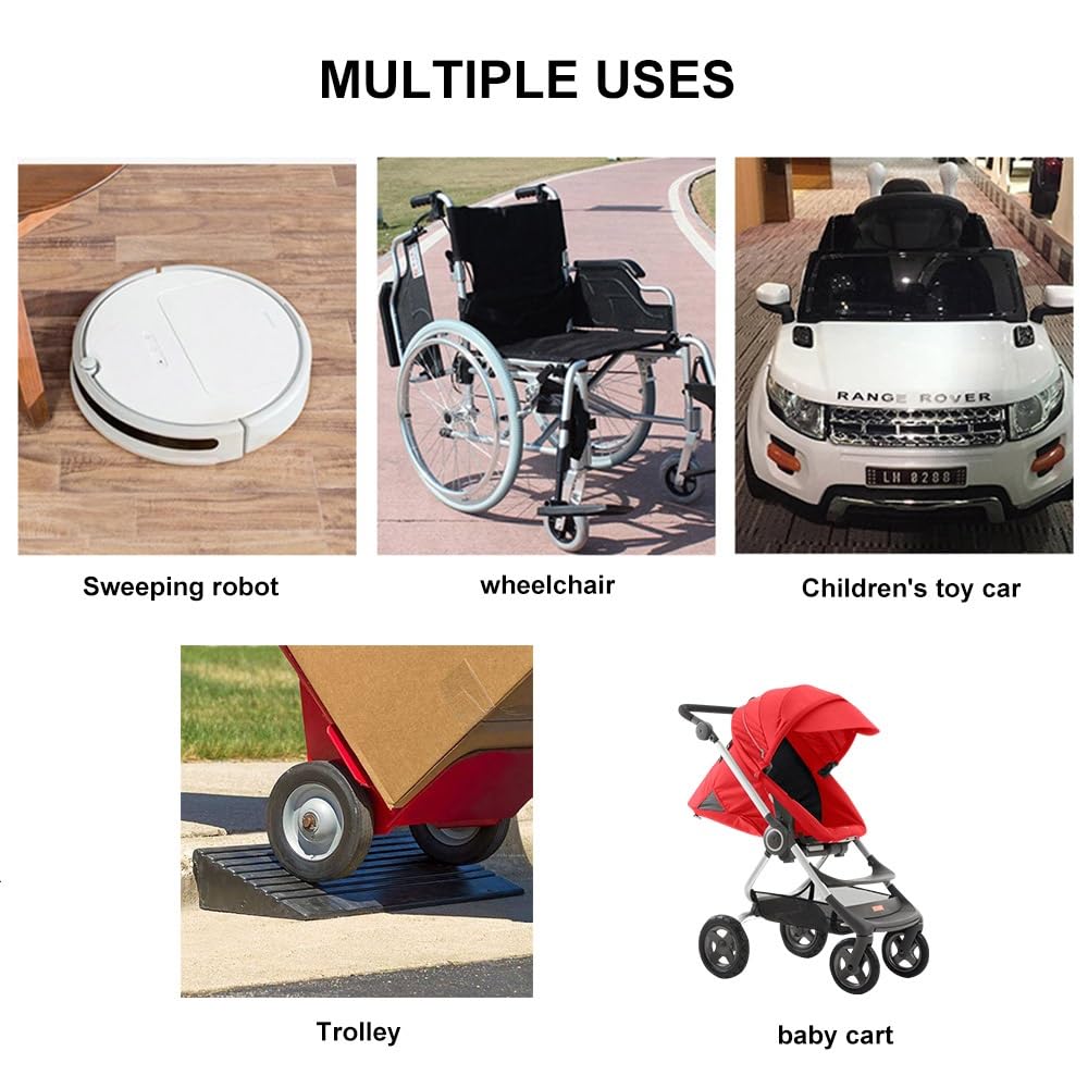 Rampa De Umbral, Rampa De Bordillo De Elevación, Rampas Portátiles para Sillas De Ruedas, Rampa De Bordillo Interior para Puerta/robot De Barrido/bicicletas/silla de Discapacitados/escaleras/escalones