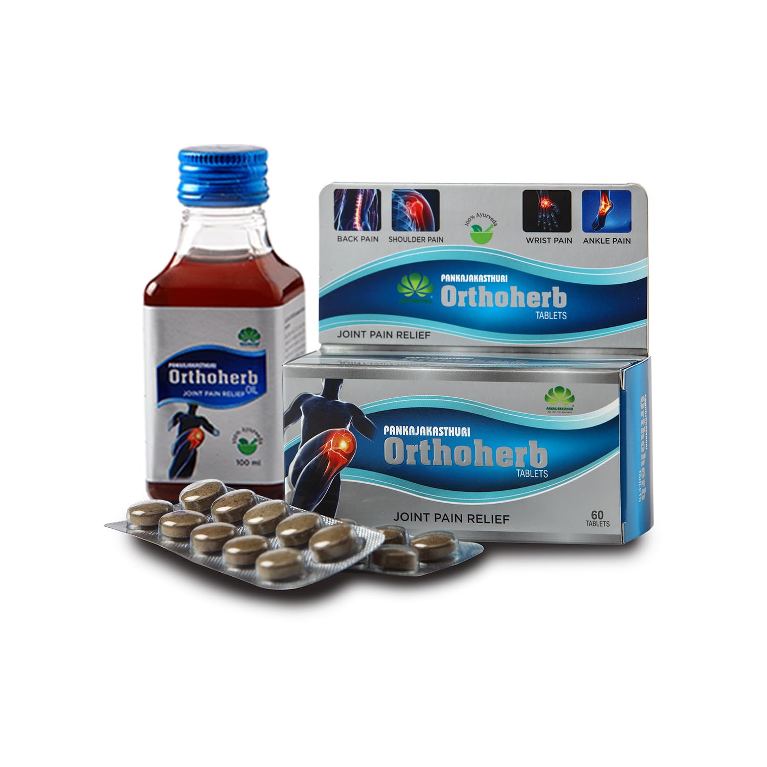 PANKAJAKASTHURI Ortho Herb Capsules -60 with Oil -100ml