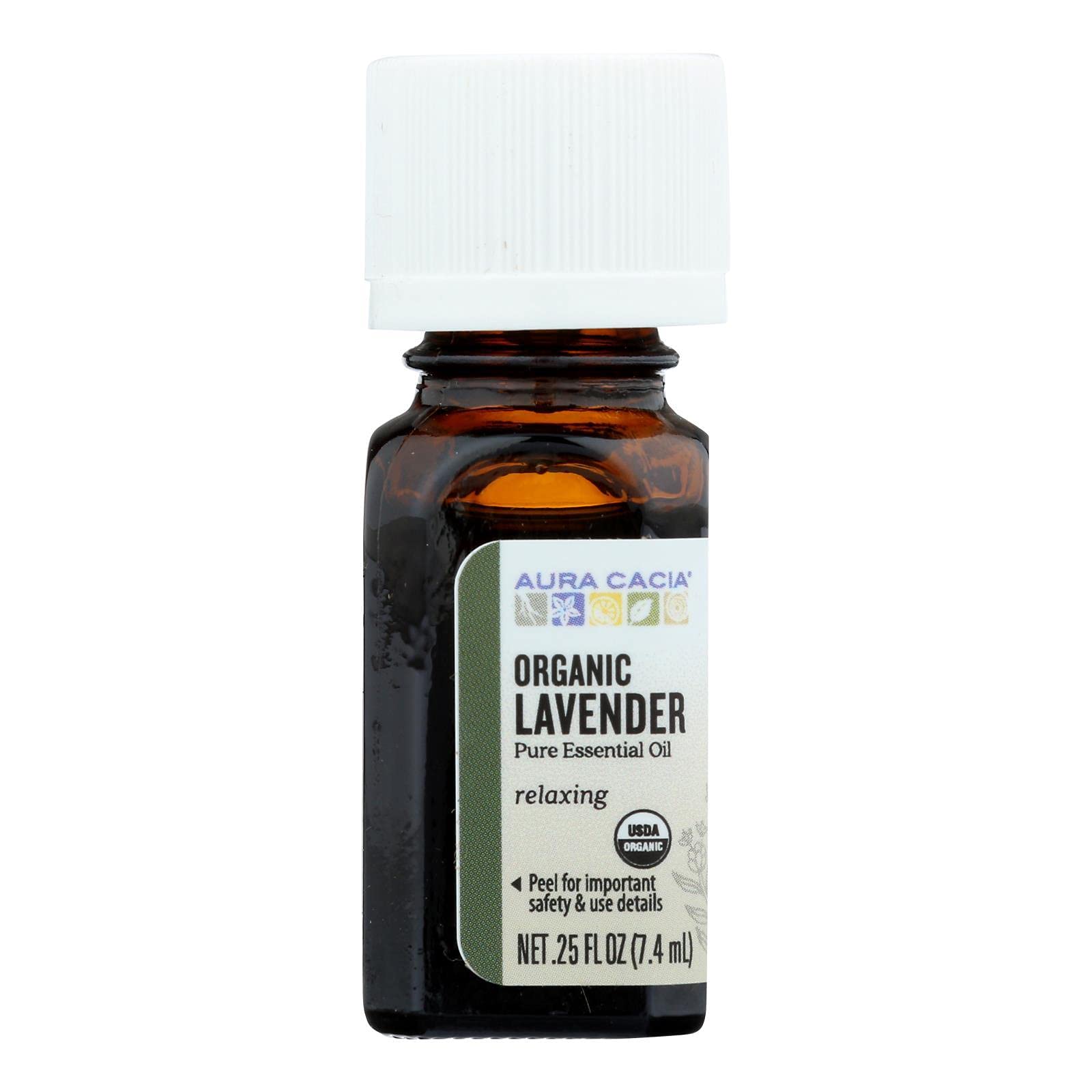Aura Cacia - Pure Organic Lavender Essential Oil | 0.25 fl. oz.