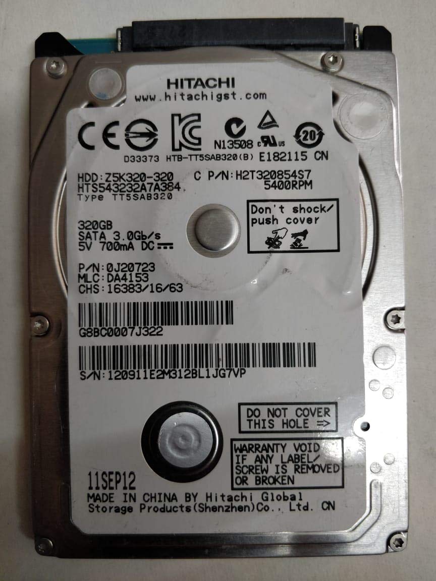 InfCloud 320GB Internal SATA Hard Drive (5400RPM) for Laptop (OEM) with 3 Years Warranty (B08WLPY4L9) Amazon Price History, Amazon Price Tracker