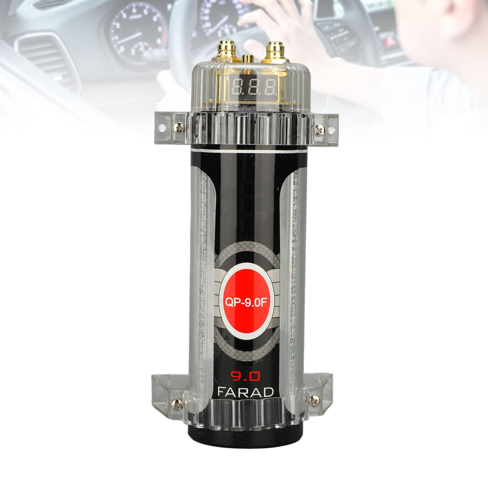 Condensador de Potencia Digital de 9.0 Accesorio de Audio para Automóvil de Alto Rendimiento con Antiinterferencias para de Sonido de Automóvil