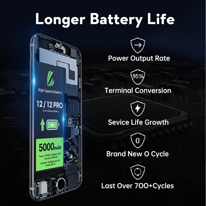OnlyTech - Premium vervangende batterij voor iPhone 12 & iPhone 12 Pro - 2815mAh - met lijm