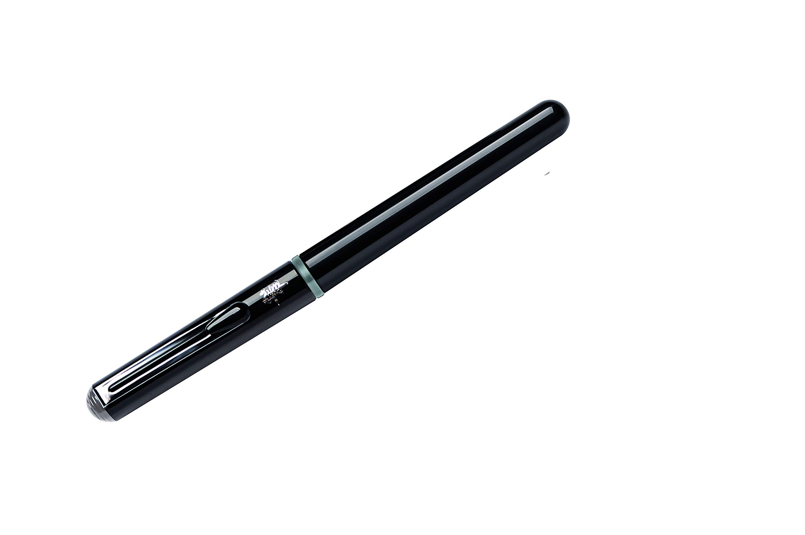 Pentel GFKPN Pocket Brush pisak, atrament pigmentowy do kaligrafii, szkicowania, rysowania, szary + 4 wkłady