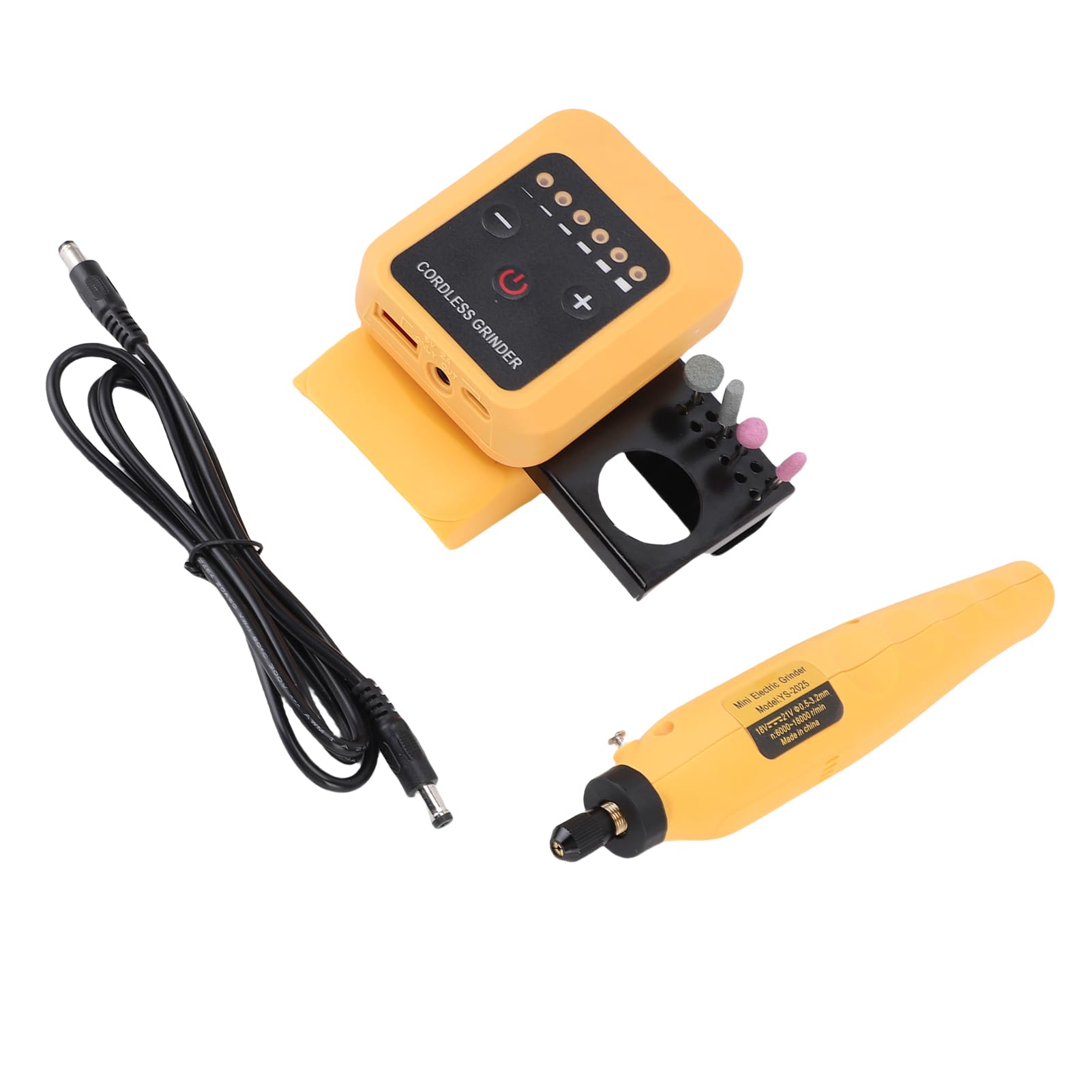 Mini Amoladora Recta Inalámbrica, Kit con 6 Velocidades