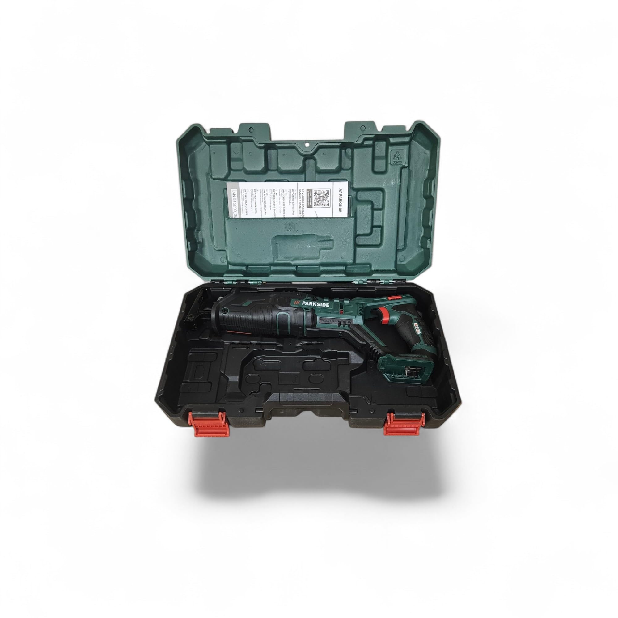 Sierra sable Parkside PSSA 20-Li A1 + batería 2Ah + cargador, sierra tigre, cola de zorro