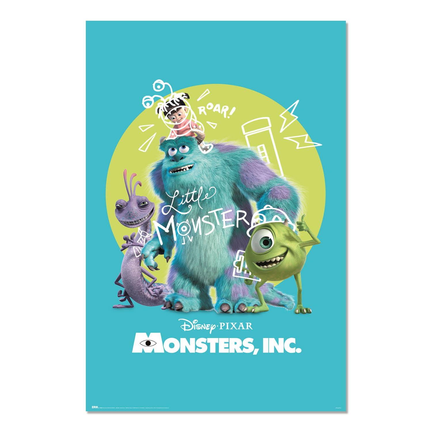 Grupo Erik Poster Disney Pixar Monsters, Inc. - 36 x 24 inches / 91.5 x 61 cm - Shipped Rolled Up - Cool Posters, Art Poster, Wall Posters & Prints
