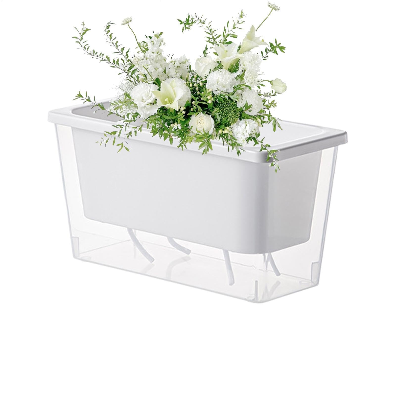 Pots à arrosage automatique avec coton absorbant pour réguler l'humidité de vos plantes