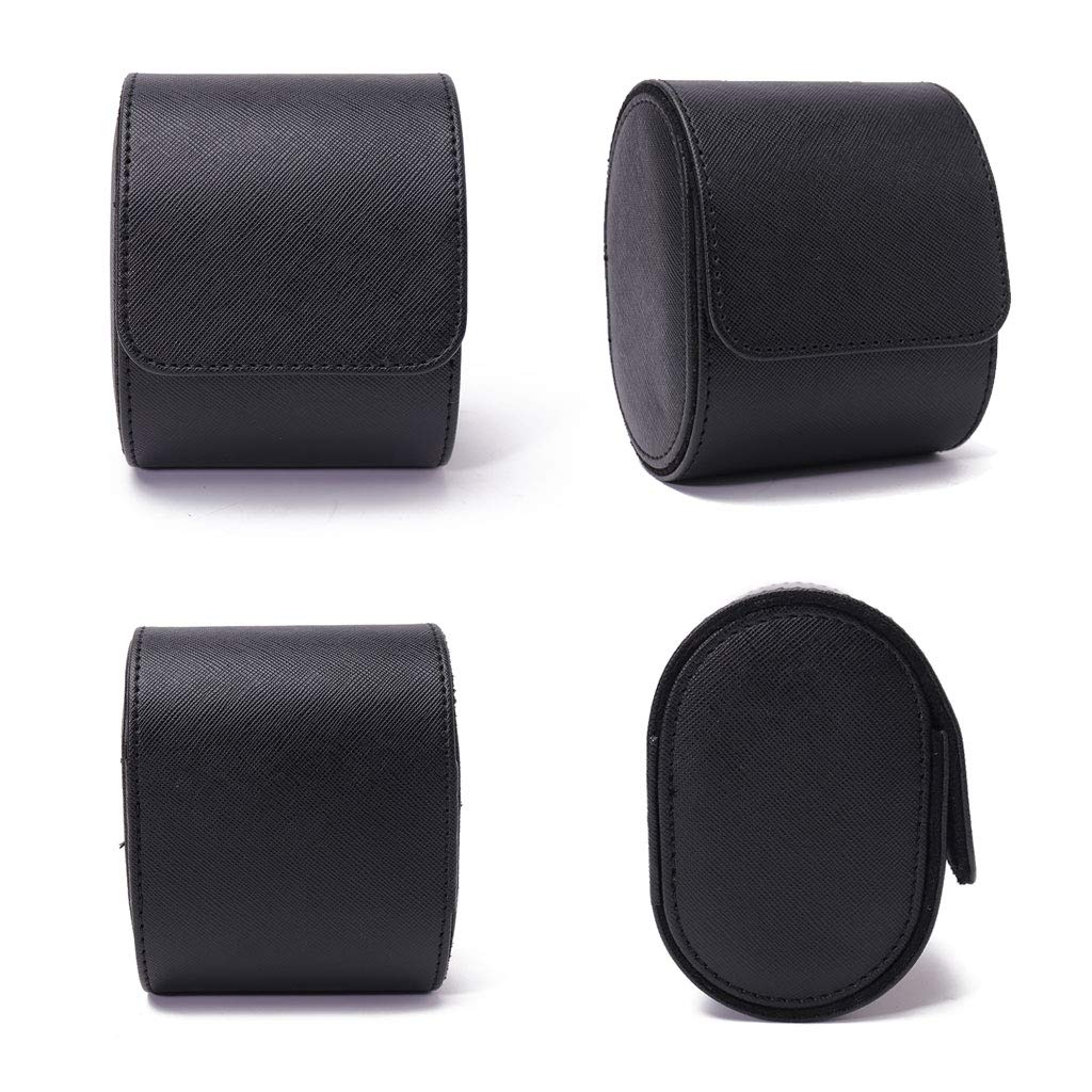 Étui de montre pour homme – Étui de voyage pour montres – Organiseur de rangement et présentoir – Noir