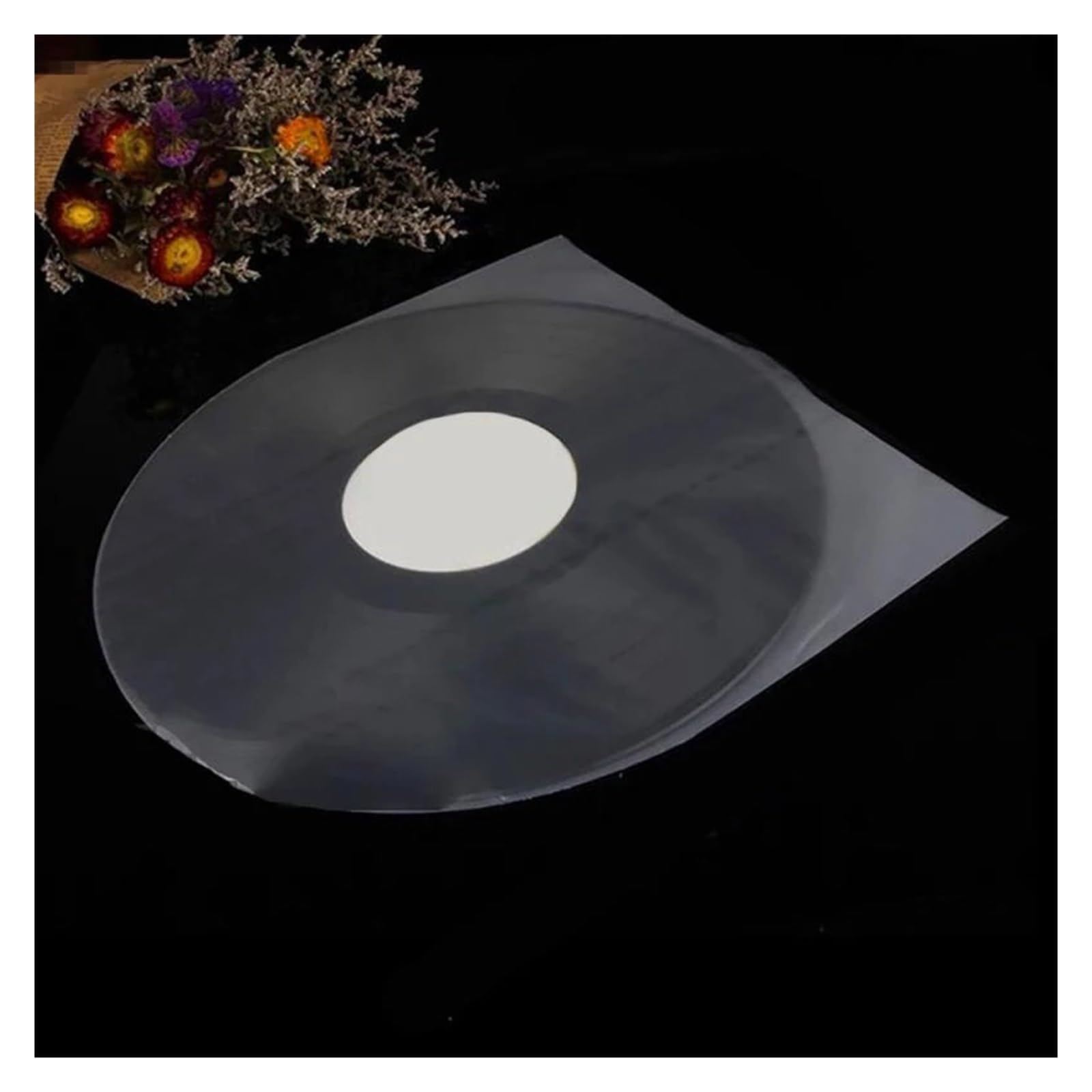 Copertine Interne per Dischi in Vinile 15/50 Pezzi Buste for Dischi da 12 Pollici for LP LD for in Vinile Maniche Interne Copertura Protettiva in plastica Trasparente(Transparent 50PCS)