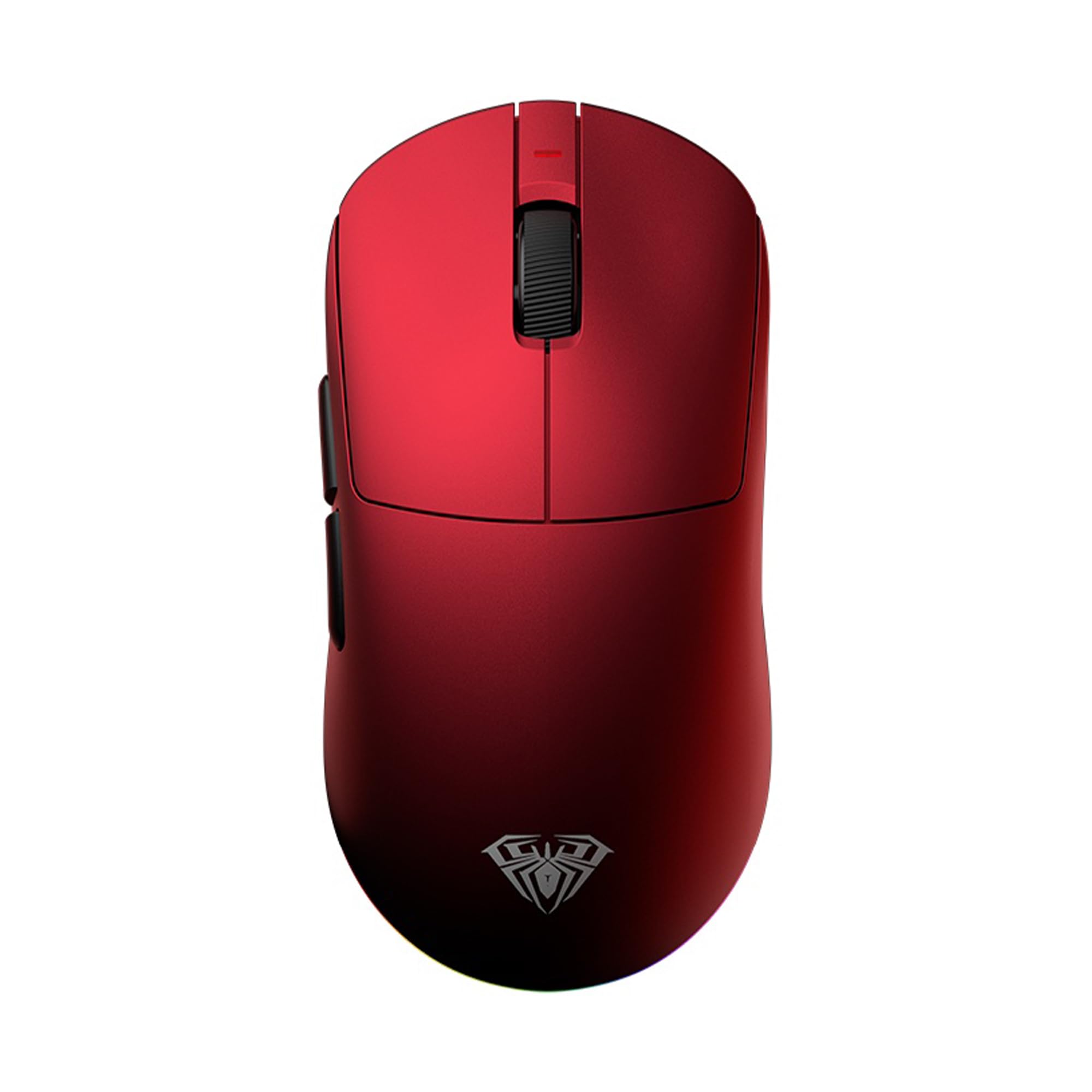 Aula V9 Ultra Plus 42000 DPI PAW3950 Sensör 8000Hz Tri-Mode Kablosuz Oyuncu Mouse RGB Omron Switch Lightweight E-Spor Gaming Mouse Kırmızı
