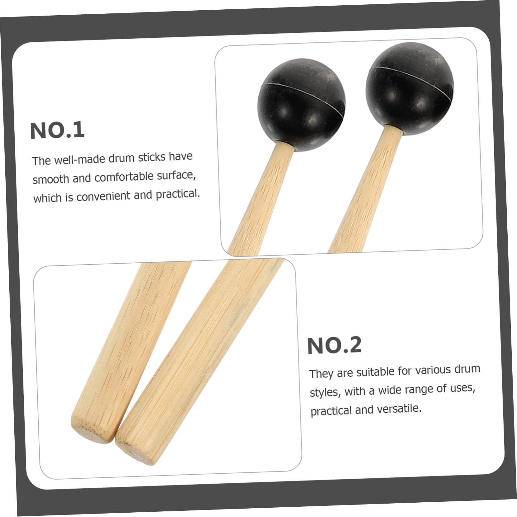 TOYANDONA 8 Piezas palillo de tambor herramienta de tambor de percusión baquetas de escenario instrumentos musicales palo de percusión baqueta reutilizable clásico instrumento musical elegir