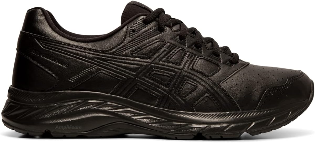 ASICS Women's Gel-Contend 5 SL Walking Shoes 10 Black/Graphite Grey