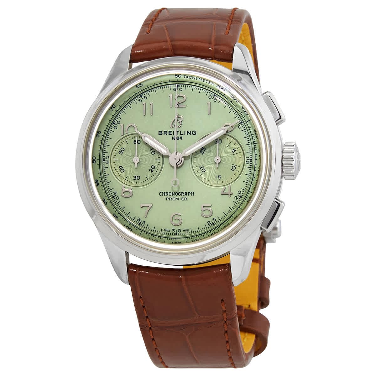 Breitling Premier B09 Chronograph Pistachio Green Dial AB0930D31L1P1