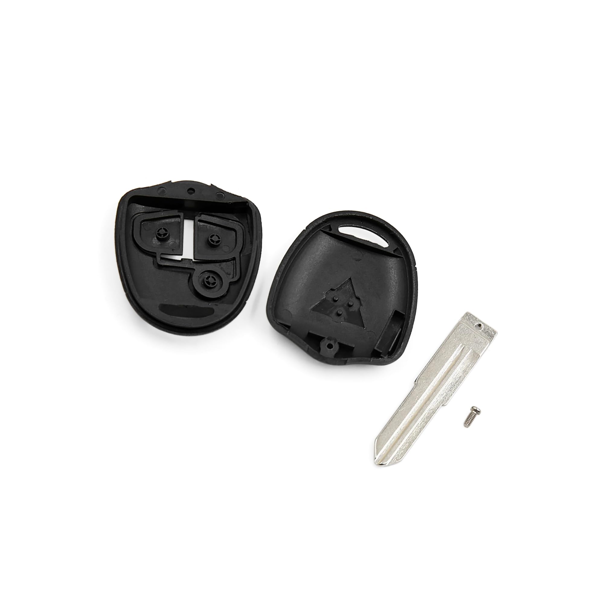 Motoforti Car Keyless Uncut Key Shell Remote Control Fob Case for Outlander Long-lasting, Black