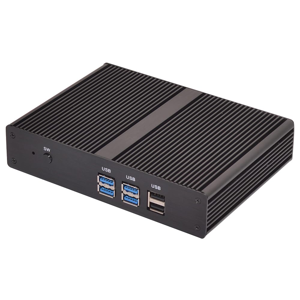 Fanless Mini PC, Desktop Computer, HTPC, Kodi Box, Celeron 4205U 5205U, Windows 11 / Linux Ubuntu, BM05, VGA, HDMI, LAN, 4 x USB3.0, 2 x USB2.0, 0 RAM, 0 Storage, Barebone No System