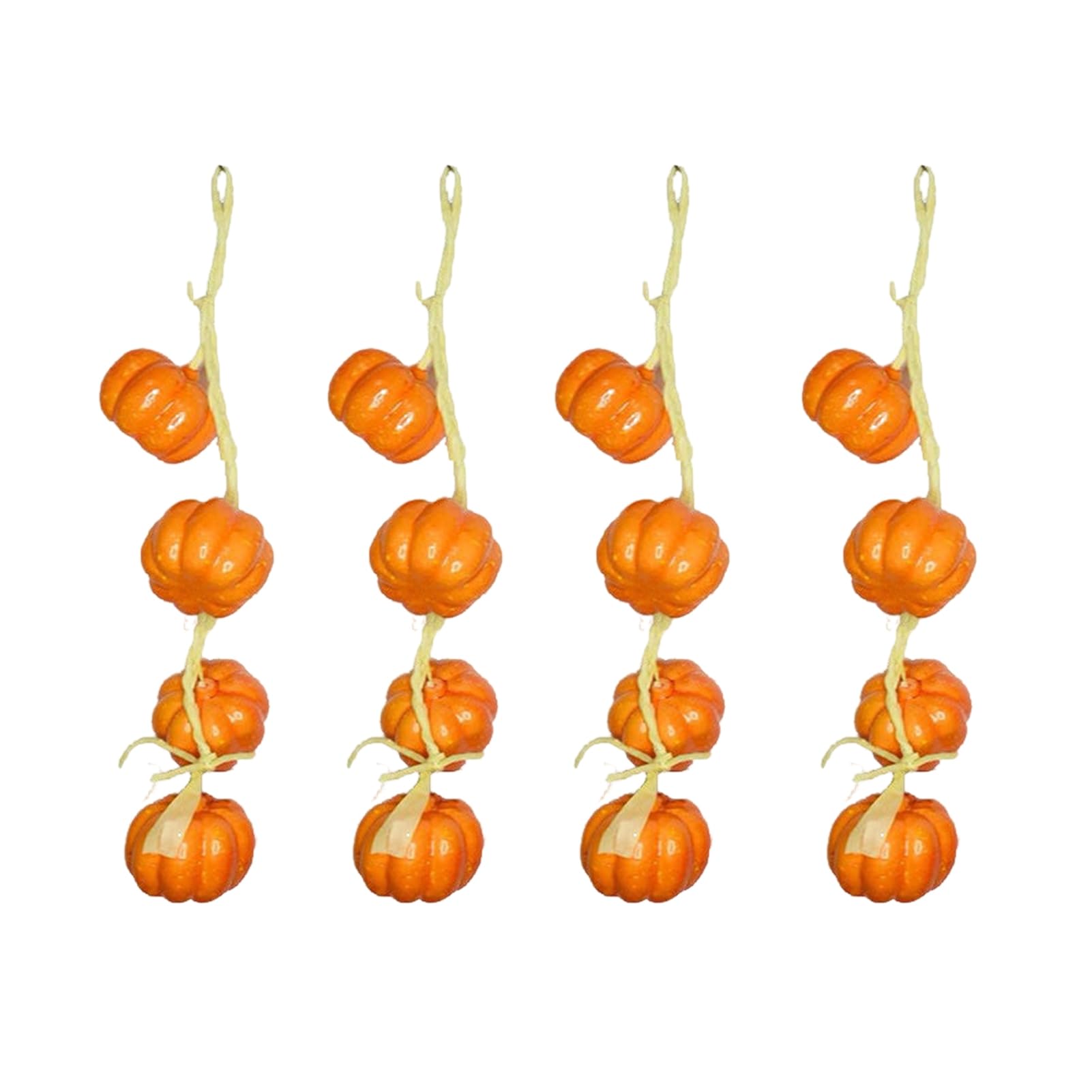 Tuxoiou Simulation Artificial Vegetable Ornaments, Artificial Garlic Strings Chili Pepper, Fake Hanging Plant Realistic Looking for Store Decor Photography Props H 4pcs