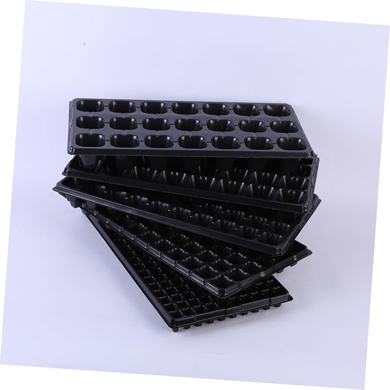 UPKOCH Lot de 10 Plateaux de Germination en Plastique Épaissi pour Semis, Kit de Culture de Plantes Résistant la Sécheresse, pour Jardinage Extérieur