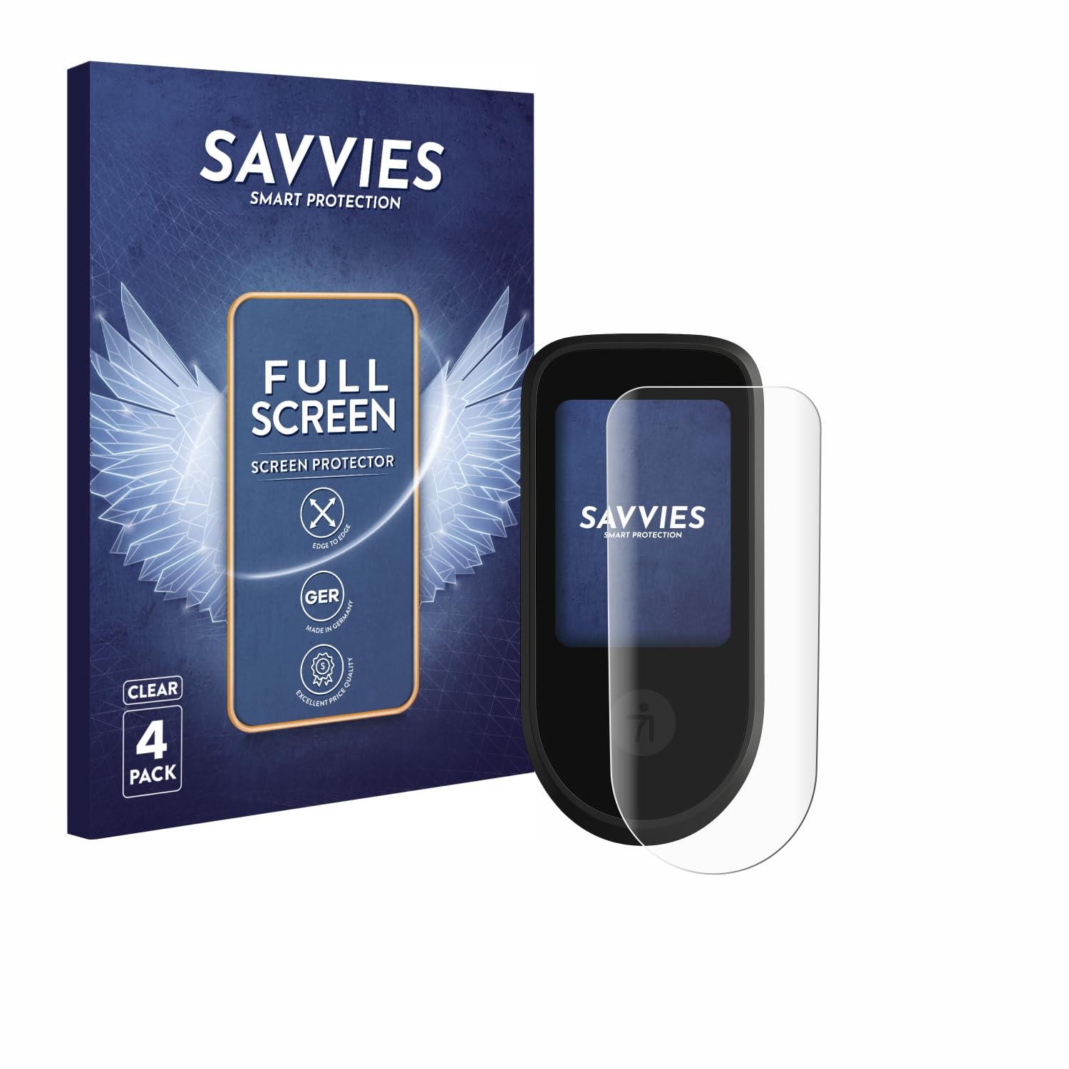 Savvies 4 Stück Full-Screen Schutzfolie für Segway Ninebot Max G3 D Full-Cover Displayschutz-Folie mit Installationshilfe [3D Curved, Transparent]