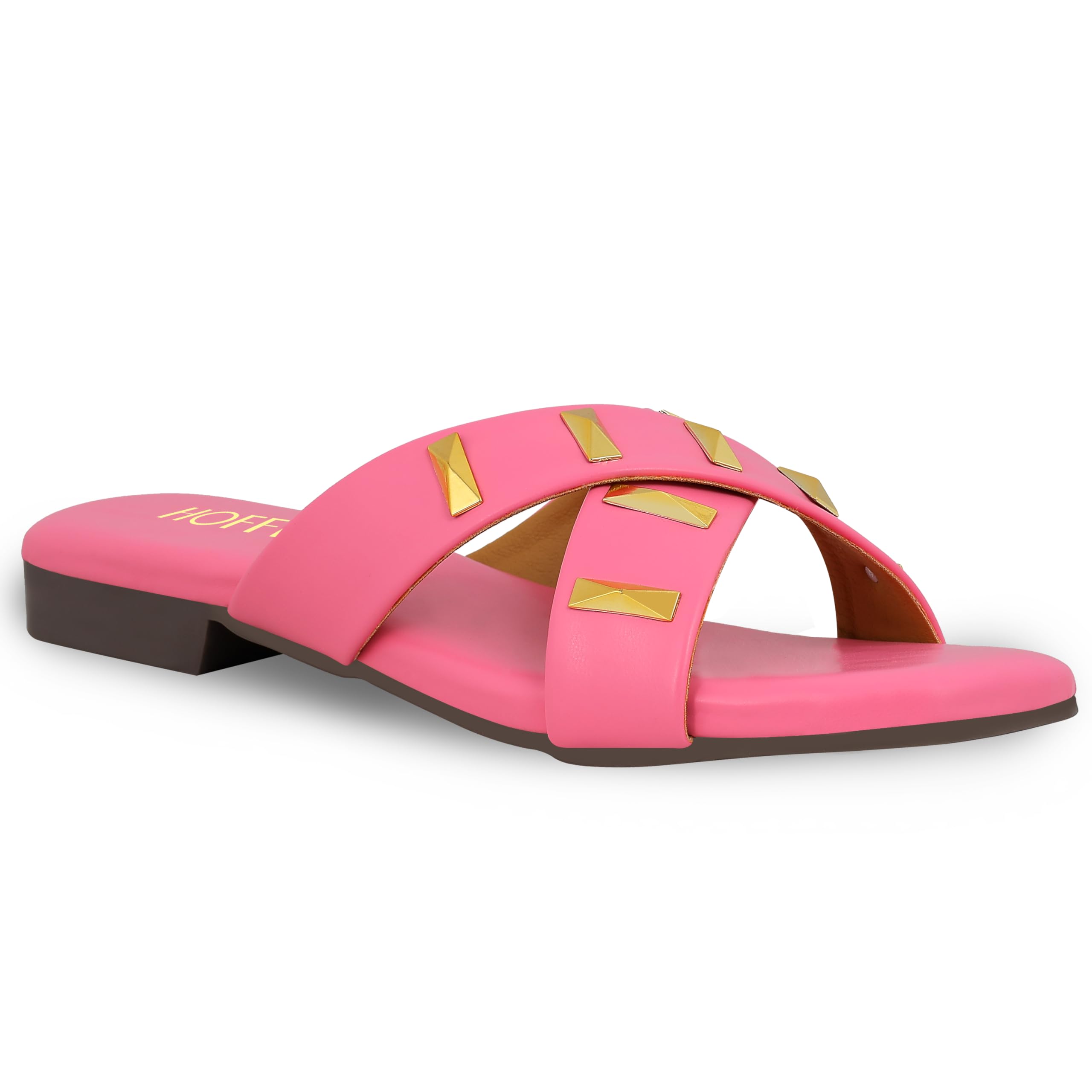 HOFFE Stylish Sandals for Women, Comfortable & Stylish With Open Toe Flats Footwear for Girls, Synthetic Leather, Perfect for Party & Casual Occasions, Pink, 7UK (B0DD48JG21) Amazon Price History, Amazon Price Tracker