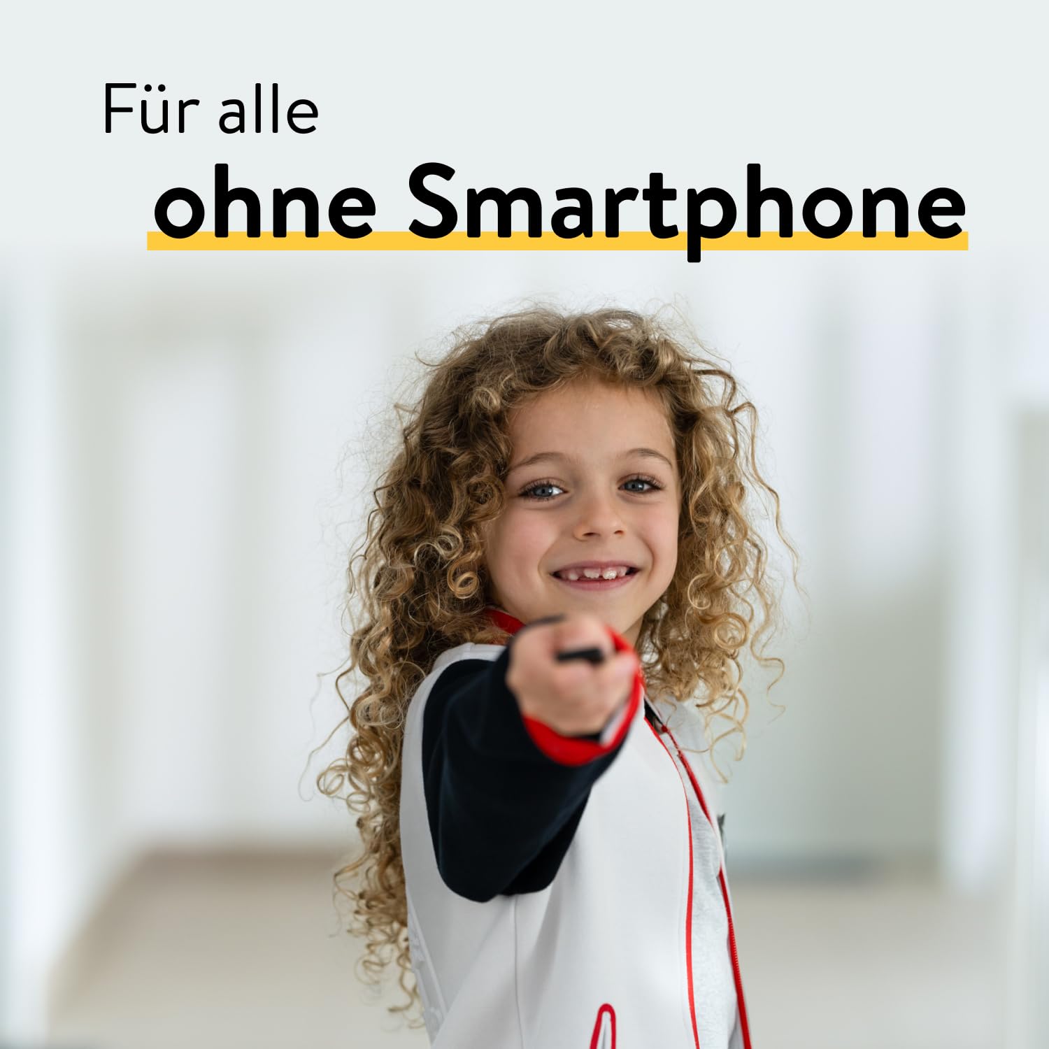 Nuki Fob, elektrischer Türöffner, Sperren auf Knopfdruck, Erweiterung für Nuki Smart Lock, elektronisches Türschloss, automatischer Türöffner, Bluetooth Schlüsselanhänger, Nuki Smart Home, Schwarz